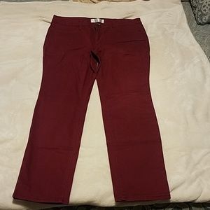 Burgundy pants